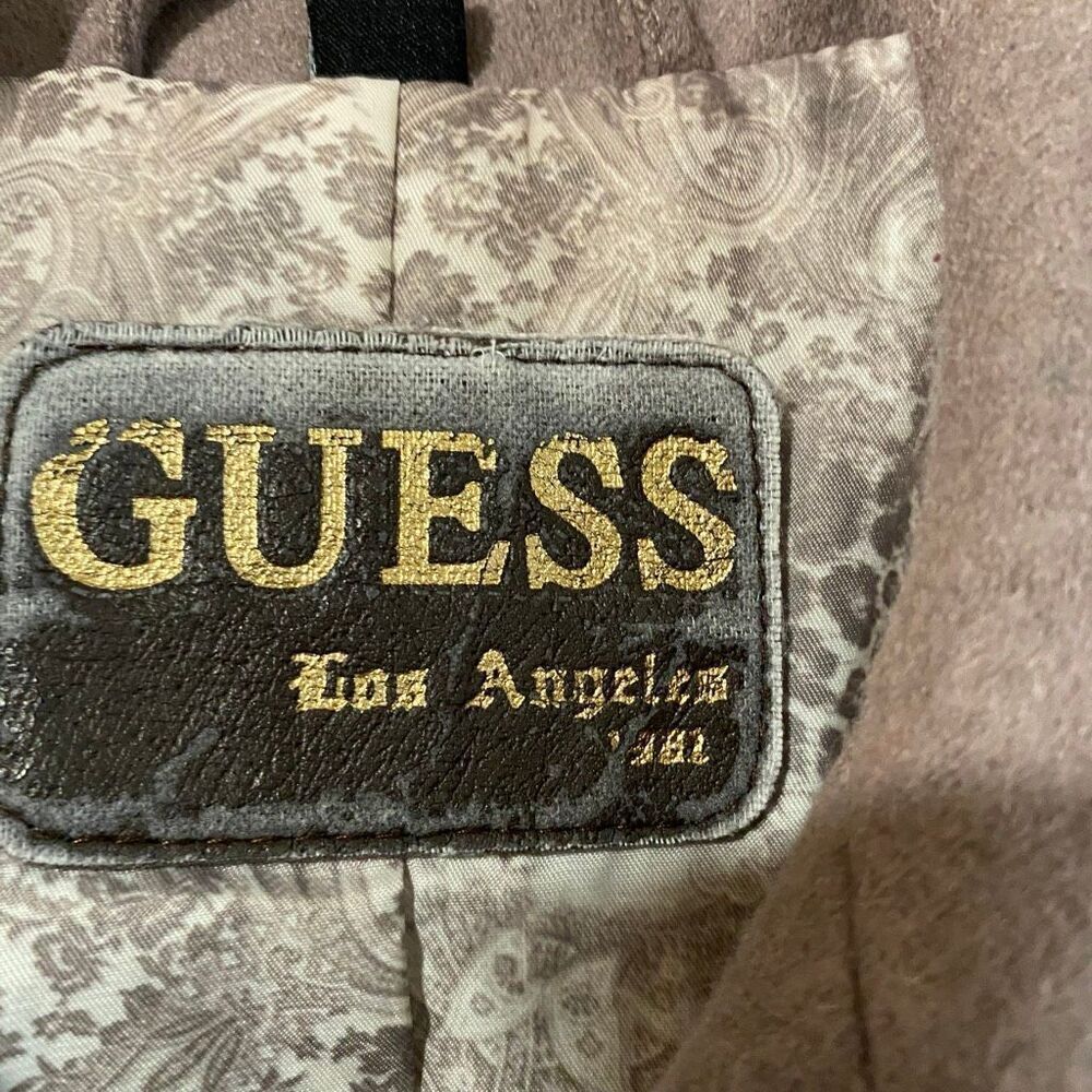 GUESS Los Angeles Women’s Medium Wool Blend Belted Peacoat | Brown Fit & Flare J - Picture 3 of 5